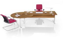 Table de bureau rectangulaire L. 180 cm accompagné d&lsquo;une table de réunion de proximité
