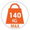 Supporte jusqu&lsquo;à 140 kg.